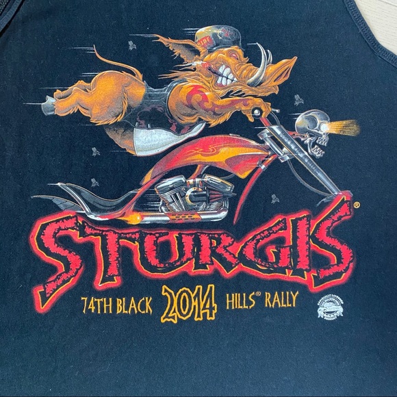 Sturgis 74th Bikers Black Hills Rally Tank Top - Picture 2 of 9